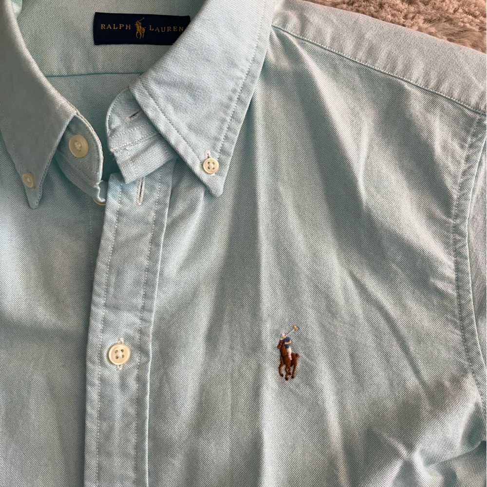 Ralph Lauren Oxford Button Down Blue Small